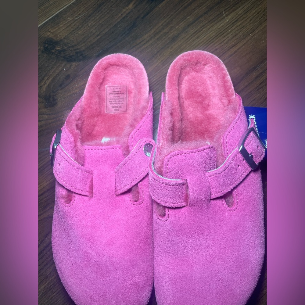 Birkenstock Boston Genuine Shearling Lined Clog - Picture 4 of 6